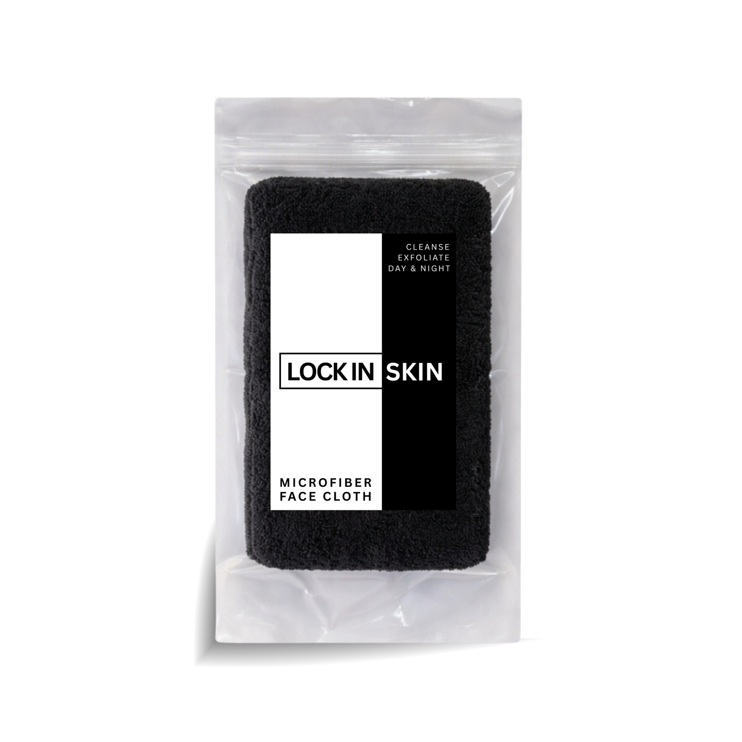 #Black Microfiber Face Cloth