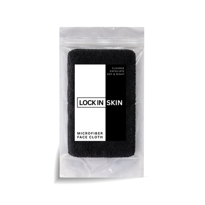#Black Microfiber Face Cloth
